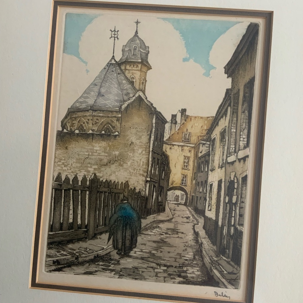 Old World Charm Etching Artwork